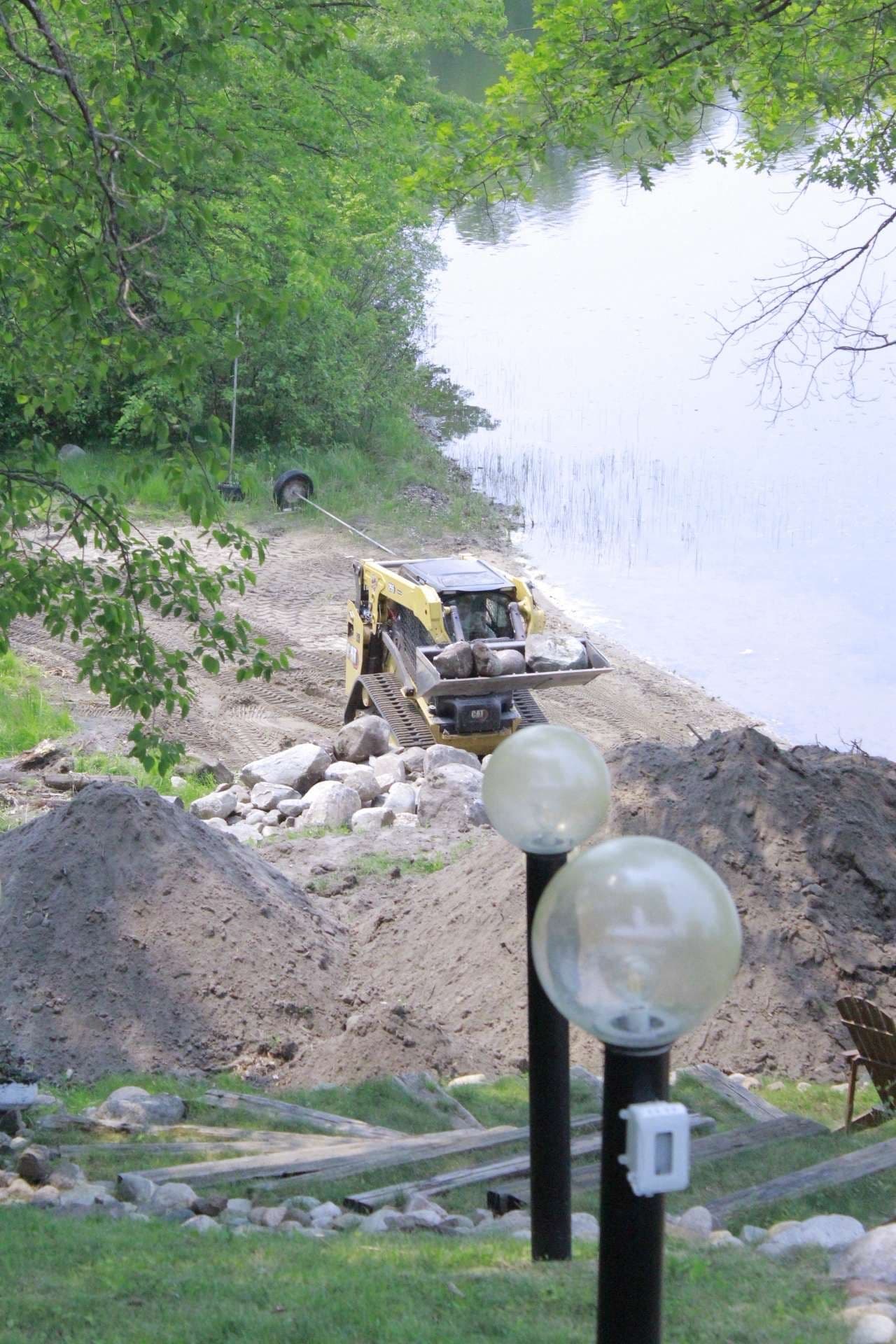 Gallery photos for Strong Stone Steps and Boulder Walls Near the Water at Tectonic Outdoors: Image #3